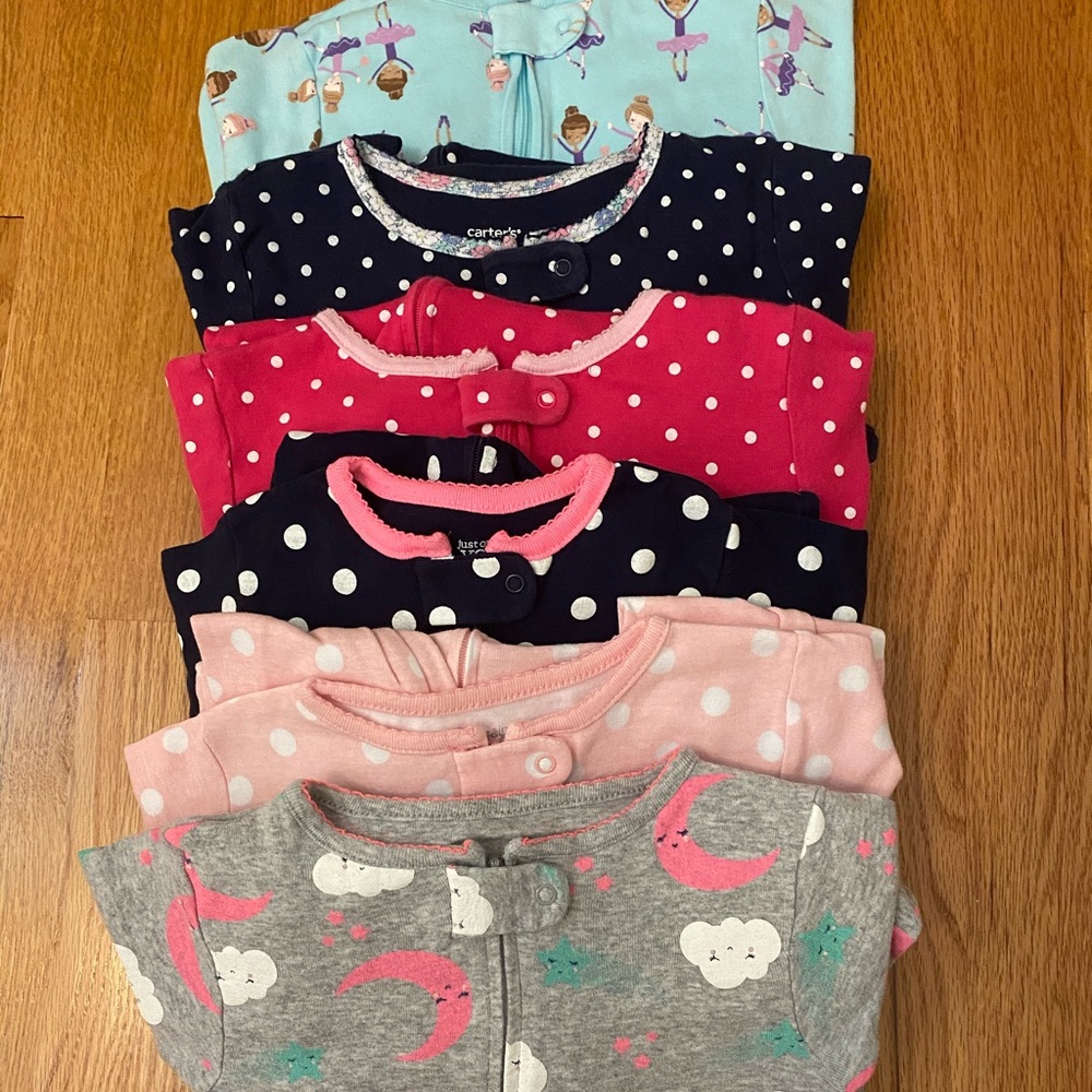 6 pack footsie pajamas- SIZE 5T